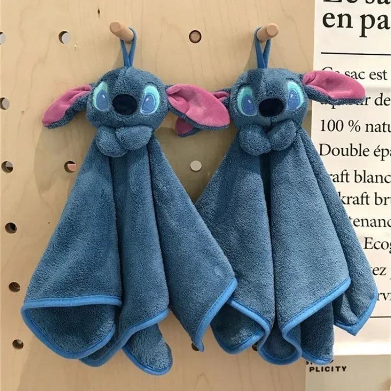 Stitch Animation Hand Towel Anime Stitch Kitchen Towel Cute Hanging Towel Cloth Household Bathroom Handkerchief