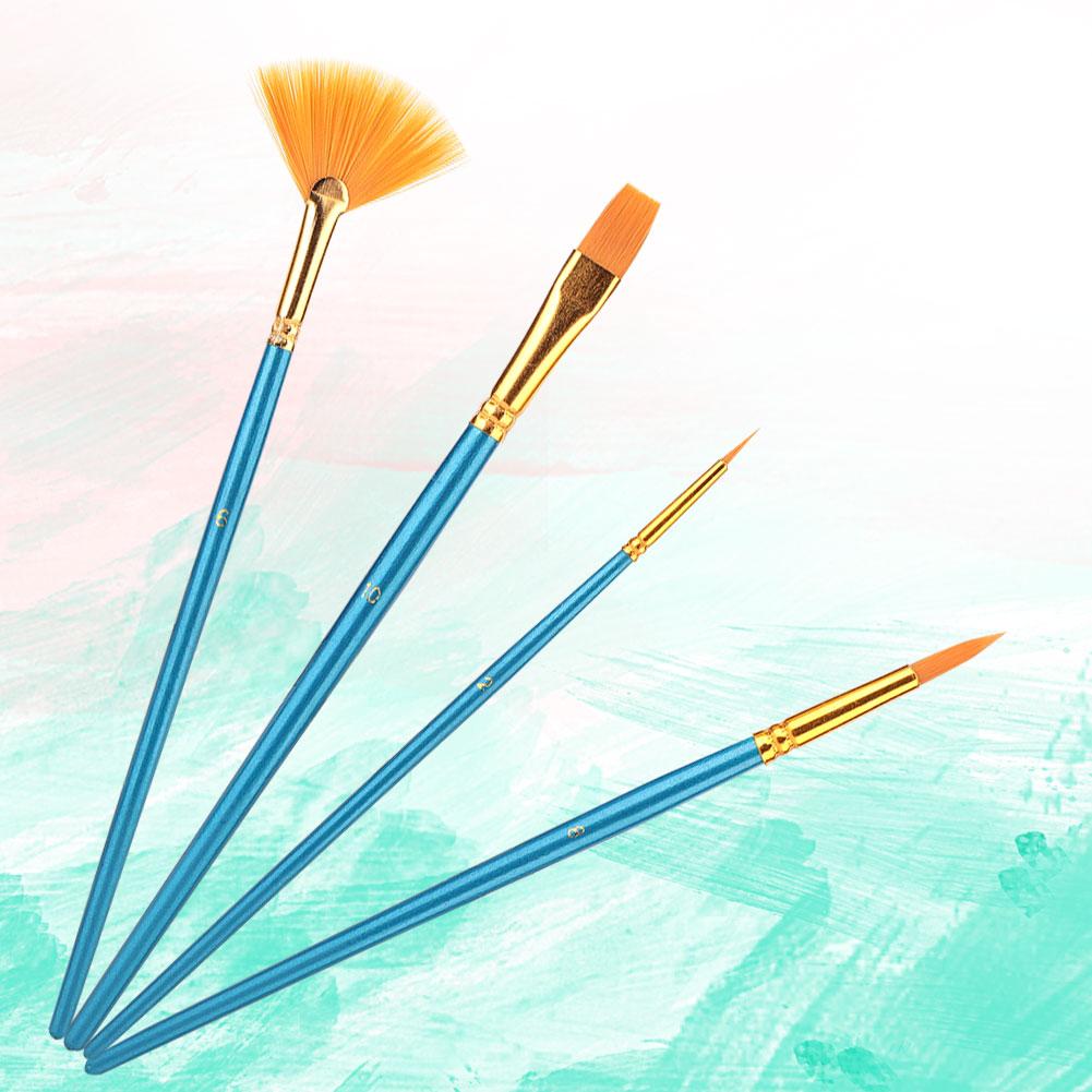 4pcs Nylon Hair Art Painting Brushes Painting Brushes Artist Watercolor Brush Pen Set