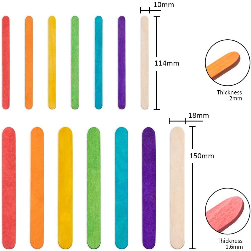 Holz Bastelstäbchen Holz Eisstiele DIY Handarbeiten Eisstiele DIY Holzstäbchen