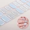 22Tips Glitter Cat Eyes UV-Free Gel Nail Sticker Gradient Full Cover Long Lasting Gel Polish Nail Strips DIY Manicure Decoration