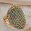 Vintage Böhmischer Geometrischer Funkelnder Eingelegter Zirkonring, Personalisierte Ethnische Stil Holiday Accessoires Schmuck für Damen