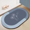 Absorbent Bathroom Bath Mat Printed Anti-slip Shower Rug Quick Drying Bath Mats Househol Floor Pad Entrance Bathtub Door Carpet