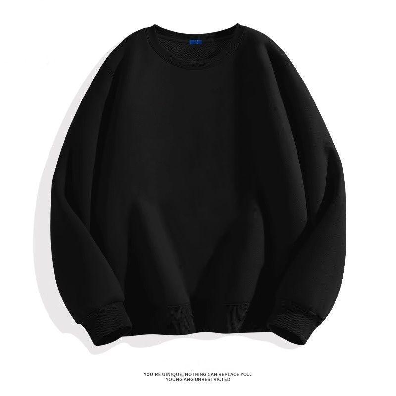 Personalisierter trendiger Rundhals-Hoodie für Herren mit Stickerei - Herbst/Winter Lässiges Langarm-Mode-Sweatshirt