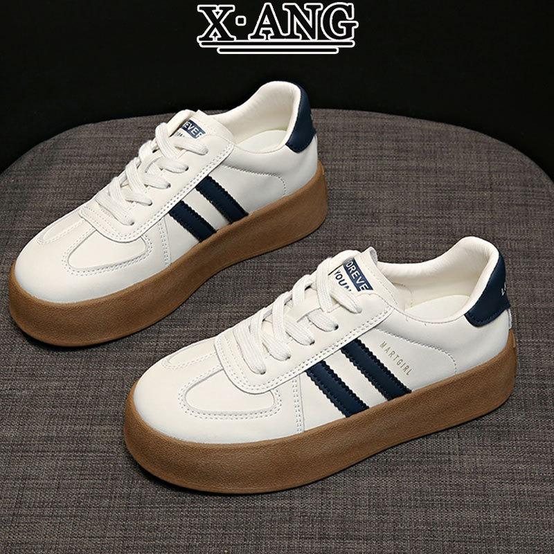 Retro Classic Leather Platform Children Spring and Summer New Breathable Board Shoes Casual Sports White Shoes