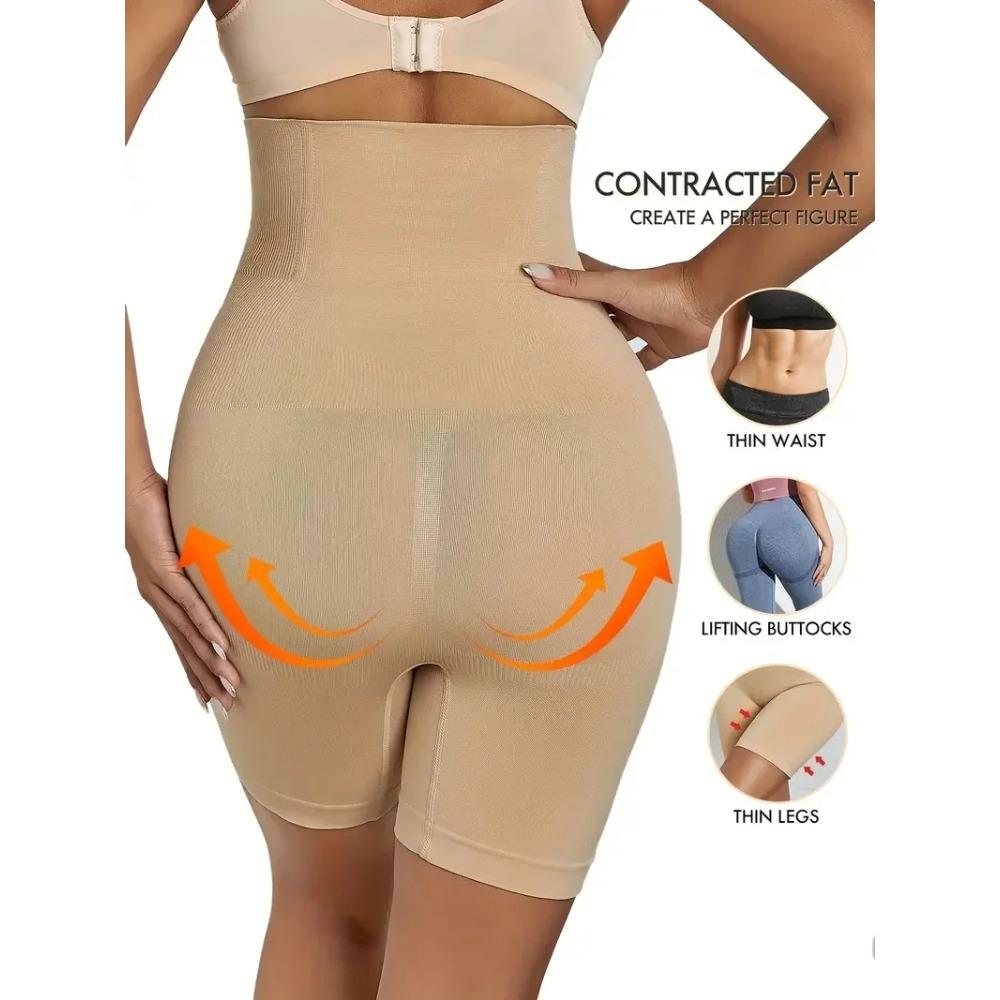 High Waist Shaping Boyshort Panties, Tummy Control Butt Lifting Slim Shorts, Women's Underwear & Shapewear
