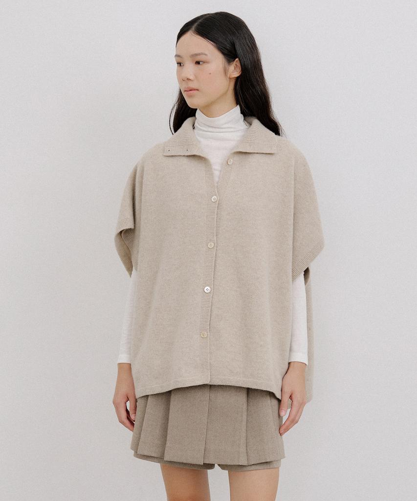 OCTETTE Wool Cape Pull-Over Knit_2Color