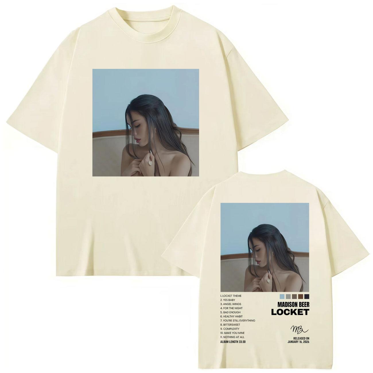 

Madison Beer Locket Album Graphic T Shirts Men Women High Quality Fashion Oversized T-shirt Summer Short Sleeve T-shirts 3XL