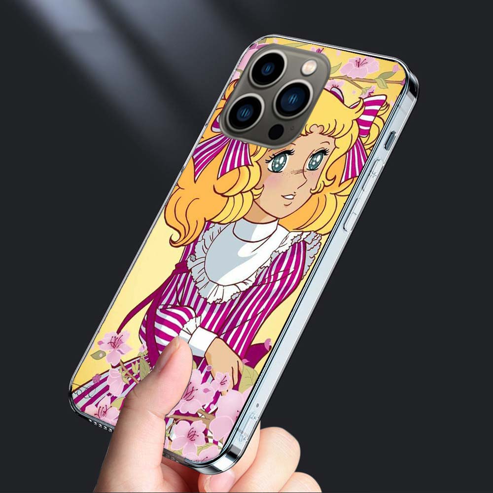 

Candy Candy 90s Anime Phone Case For Iphone 16E 15 Pro 14 Plus 17E 16 17 Pro Max Air 11 12 13 Mini Shockproof Capa Cute Cover iPhone 16 Pro Max