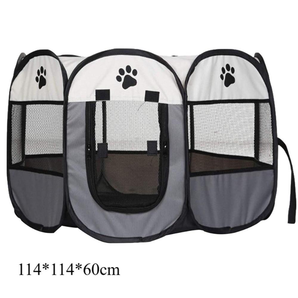 Foldable Pet Playpen Portable Pet Exercise Pen Pet House  Indoor Outdoor Travel Camping Use