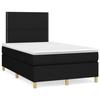 3142243 vidaXL Divan Bed with Mattress Black 120x200 Cm Fabric