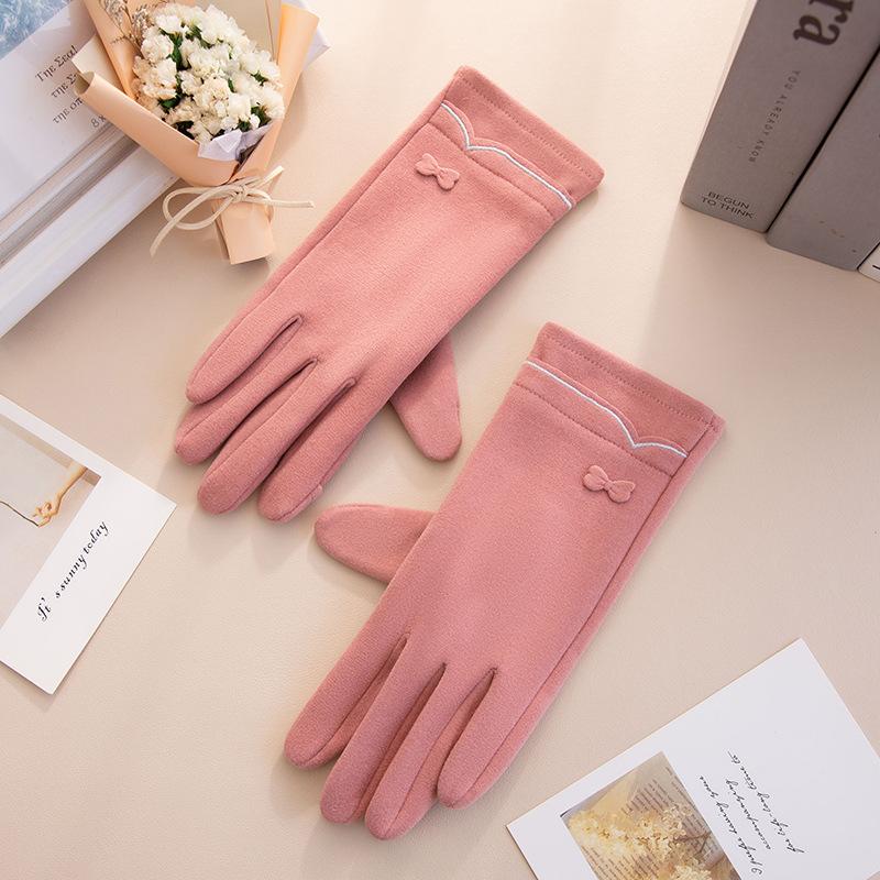 Winter female velvet thickened cute windproof cold cycling driving cotton