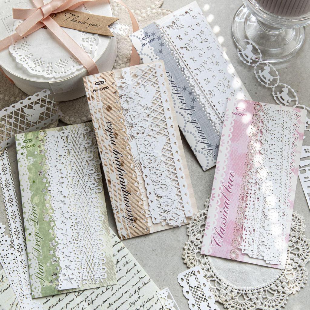 Mò Mò Retro Lace Journal & DIY Decor Set