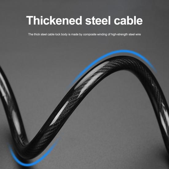 Anti-Theft Bicycle Combination Lock Rust Resistant Easy To Use Compact Size Mountain Bike 4-Digit Password Lock