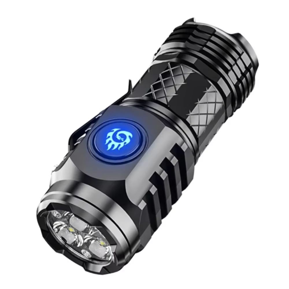 Waterproof LED Flashlight Adjustable Brightness Torch Mini Handheld Flashlight Hiking