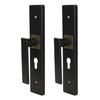 Bedroom Lock Set Household Interior Room Toilet Silent Aluminium Alloy with Handle Black Gold