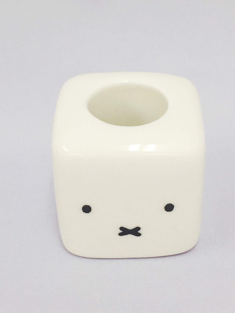 Marimocraft Miffy Face Square Toothbrush Stand White