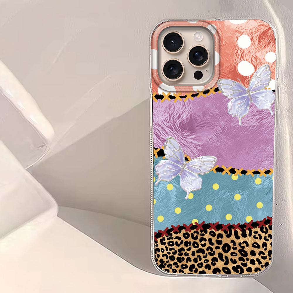 Leopard Cherry Fruit Vortex Texture Women Phone Case for iphone 16 15 14 7 8 Plus 13 11 12 Pro Max X XS XR SE2022 2020 16e Cover