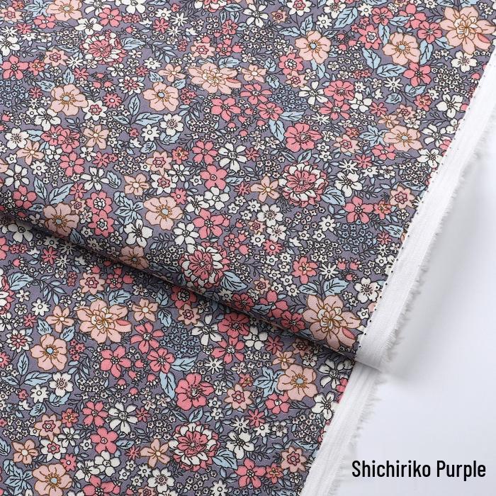 Pure Cotton Floral Poplin Fabric for Girls' Summer Dresses – Fresh Pastoral Print