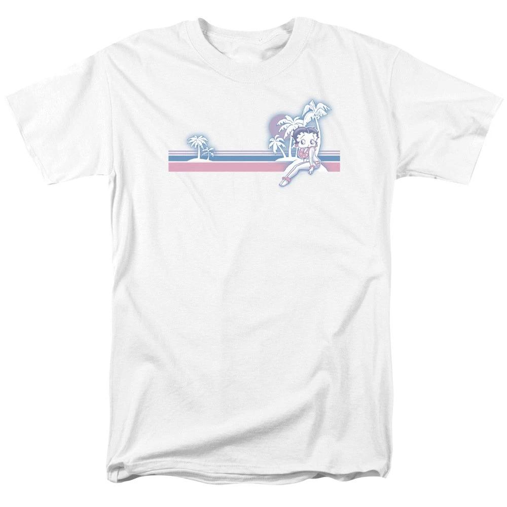 Betty Boop - Reto Surf Band - Unisex Short Sleeve Children s T-shirt - White 100