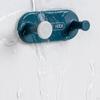 4 Hooks, Self Adhesive Towel Coat Robe Cap Hats Hanger, Sticky Bathroom Hanging Wall Hook, ABS