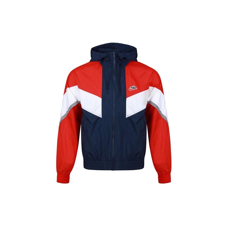 Nike Sportswear Windrunner+ hooded Windproof Reflective Jacket Red Men s CZ0782-410 XL