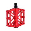1 Pair Aluminium Alloy Mountain Bike Cycling Sealed Bearing Pedals(red)