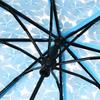 1PC Three-Fold Beauty Cherry Blossom Transparent Umbrella Rainproof Fold Umbrella Handheld Windproof