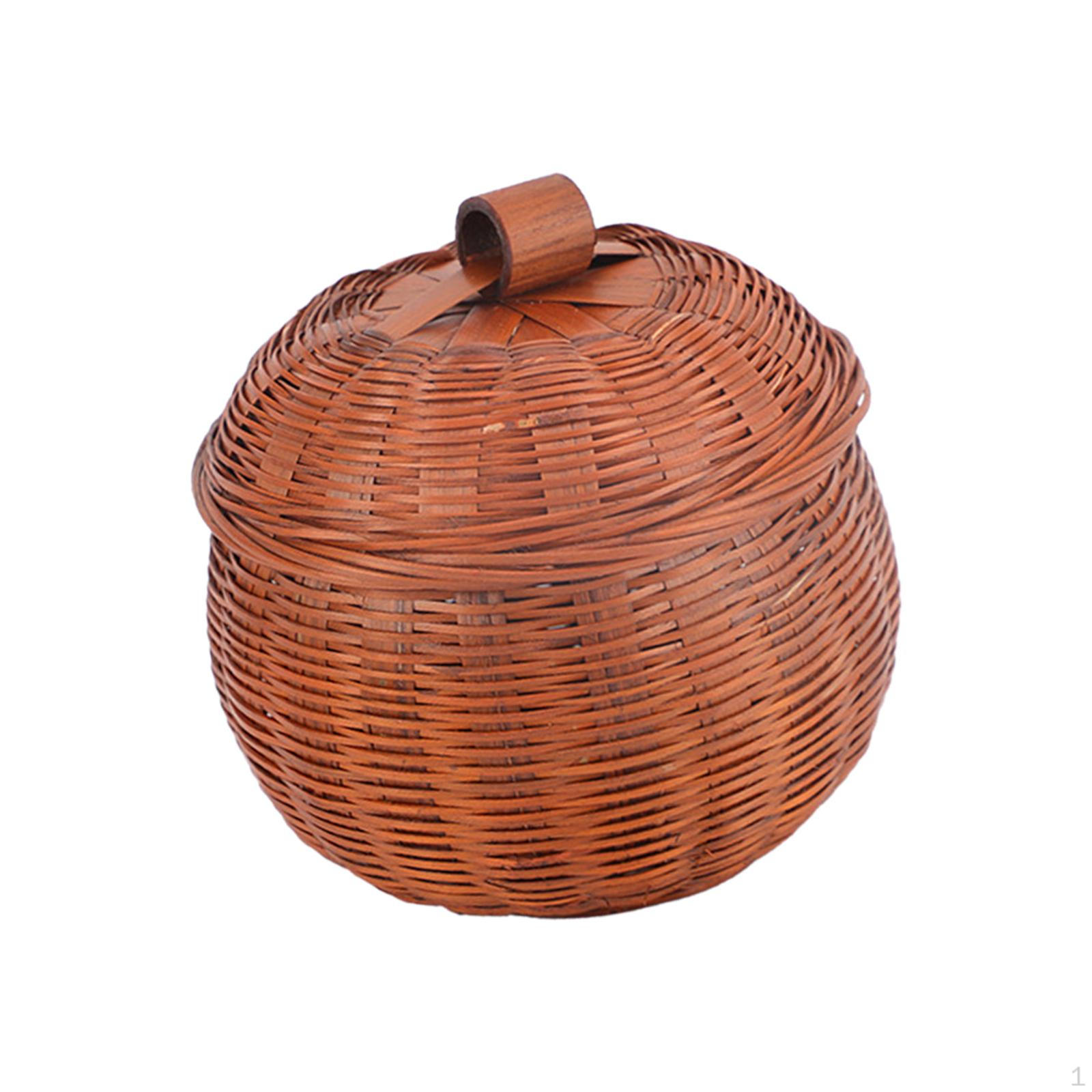 

Элегантный ротанговый контейнер для хранения ручной работы для организации дома M