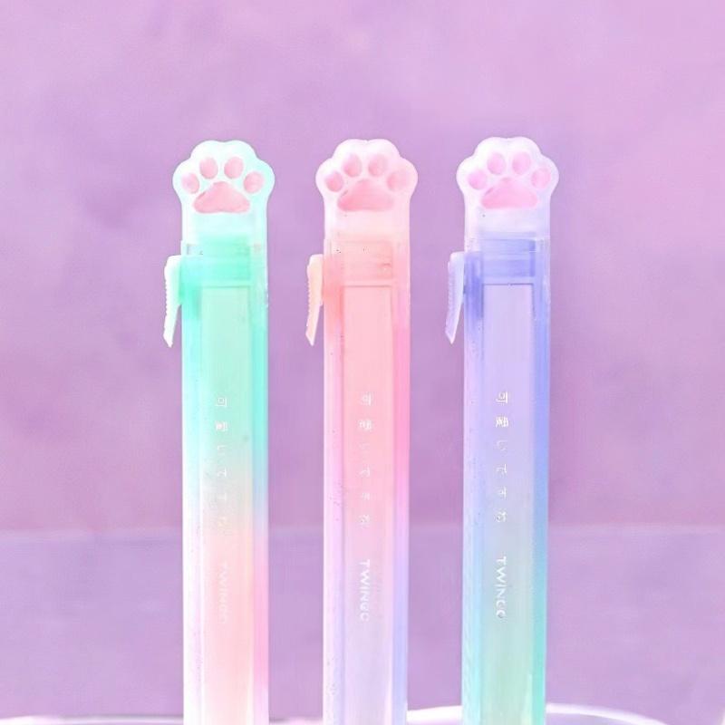1pcs Push Pull Rubber Eraser  Kawaii Cat Paw Design Cute Eraser for Kids Students and School Supplies Gift Stationery