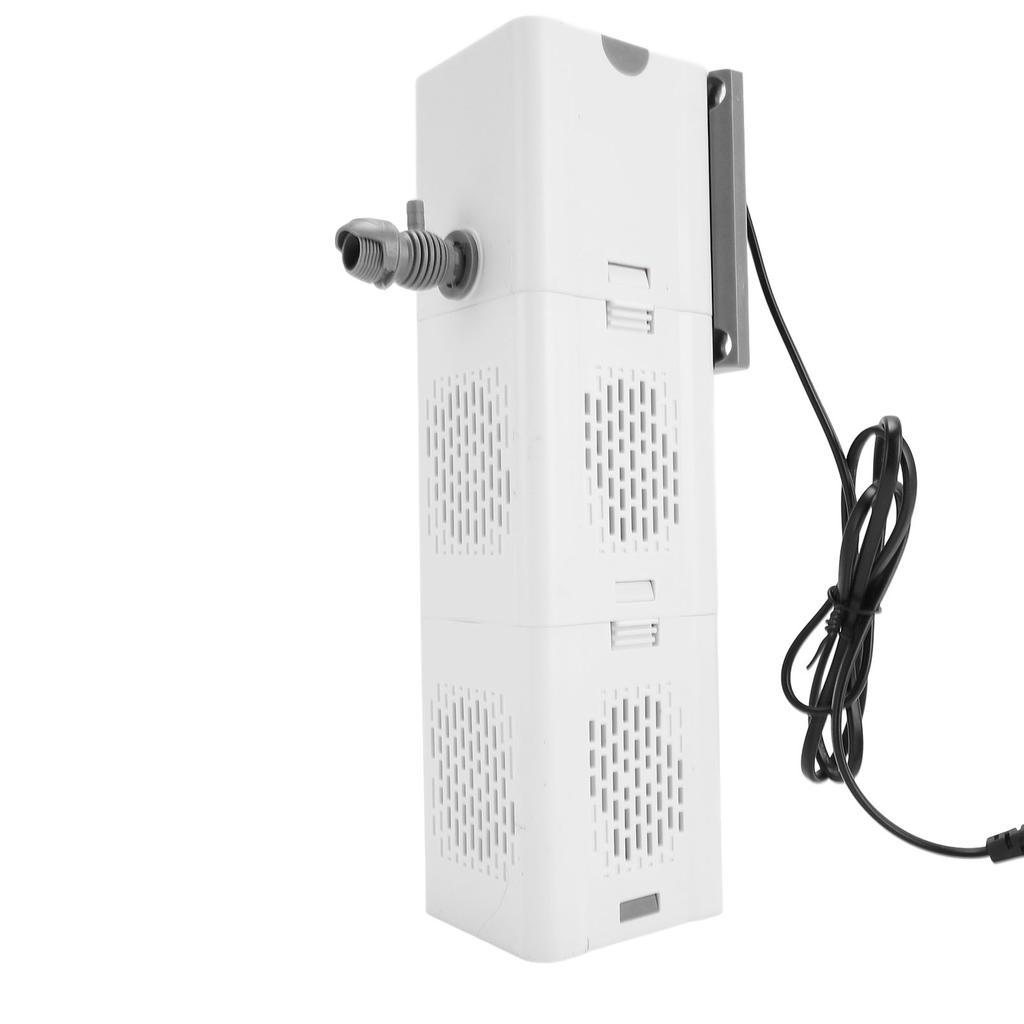 Rainfall Aquarium Filter Submersible Filtration Circulation Fish Tank Filter Pump for Tank About 120cm White
