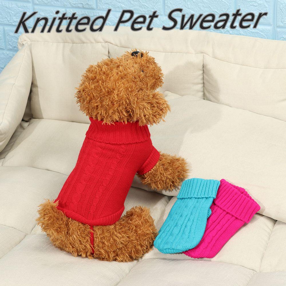 Jacket Winter Apparel Sailor Clothes Knitted Pet Sweater Harness Vest Pet Hoodie Coat Dog Sweater