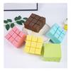 Colorful Slow Rebound PU Squeeze Toy Simulated Tofu Bread Anti Stress Toy for Adult Daily Relaxation
