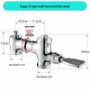Squat Toilet Horizontal Foot Pedal Flush Valve