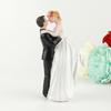 Western Style Cake Topper With Resin Bride And Groom Figures For Wedding Party Decor