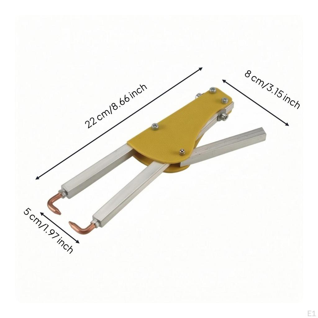 Point Weldjoining Butt Clamp Handheld Joining with Copper Contacts Compact Clamps for Welders,