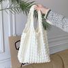 Sommer Plissierte Bubble Cloud Damen Schultertasche Vintage Bonbonfarbe Große Kapazität Shopping Tragetasche
