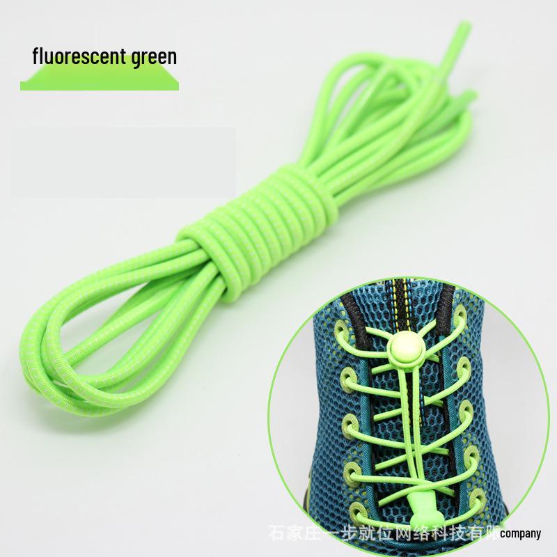 No-Tie Elastic Shoelaces with Buckle for Adults & Kids - Black, White & Color Options