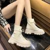 Fashion Spring Autumn Knitted Sock Boots for Women Round Head Lace-up High-heeled Comfortable Versatile Short Boots Fashion Women's Shoe