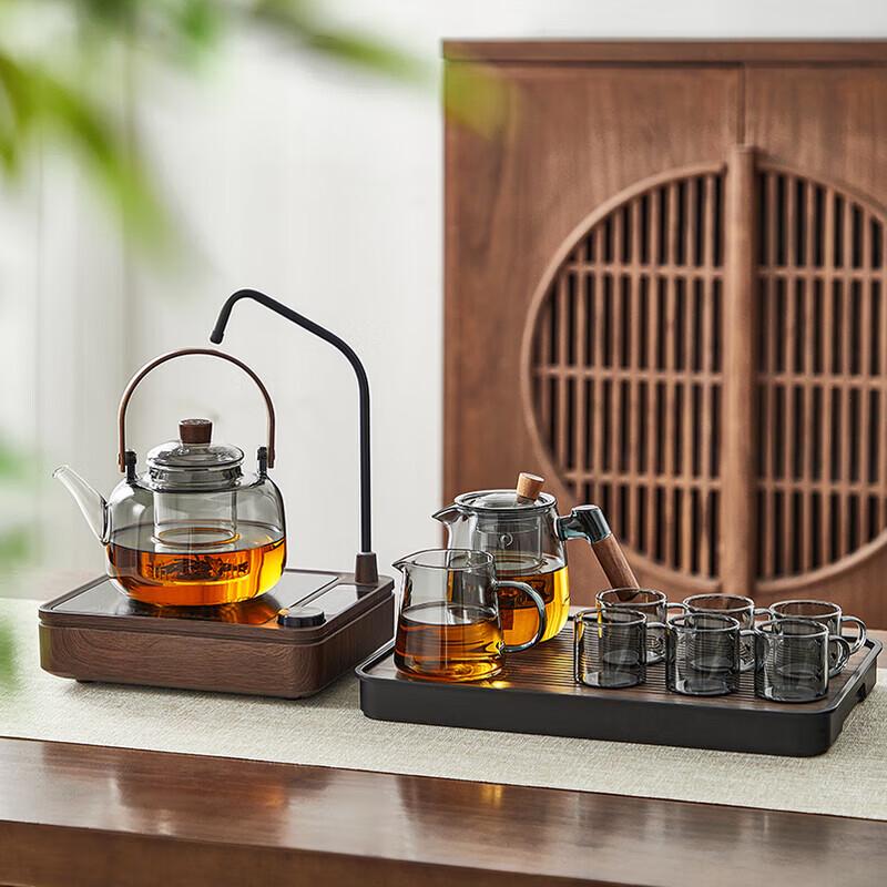 Yihucha Automatic Glass Tea Set with Electric Ceramic Stove