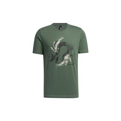 Wuji Tee Graphic Print Shirt Green Men's GP0916