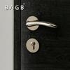 BAGB Silent Luxury Wooden Bedroom Door Handle Lock