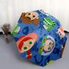 Toy Story Themed Automatic Opening and Closing Umbrella, Brightly Colored 8-rib Portable Umbrella, Suitable for Men and Women, A Perfect Gift for Chri