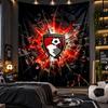 Sieninis gobelenas Bournemouth futbolo spaudinio audinys svetainei, miegamajam, namų dekoravimui