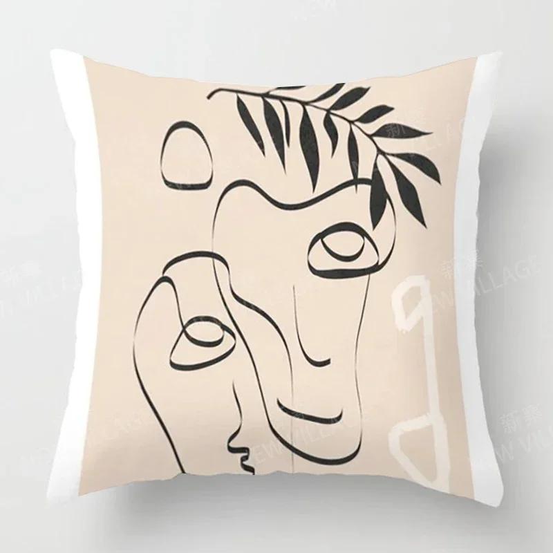 Nordic Fall Home Decor Autumn Throw Pillow Cover Sofa Cushion Cover Modern Morandi