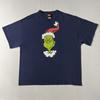 Vintage Delta Pro Weight Shirt Mens XL Blue Grinch Santa Graphic Tee Dr. Seuss Unisex T-Shirt