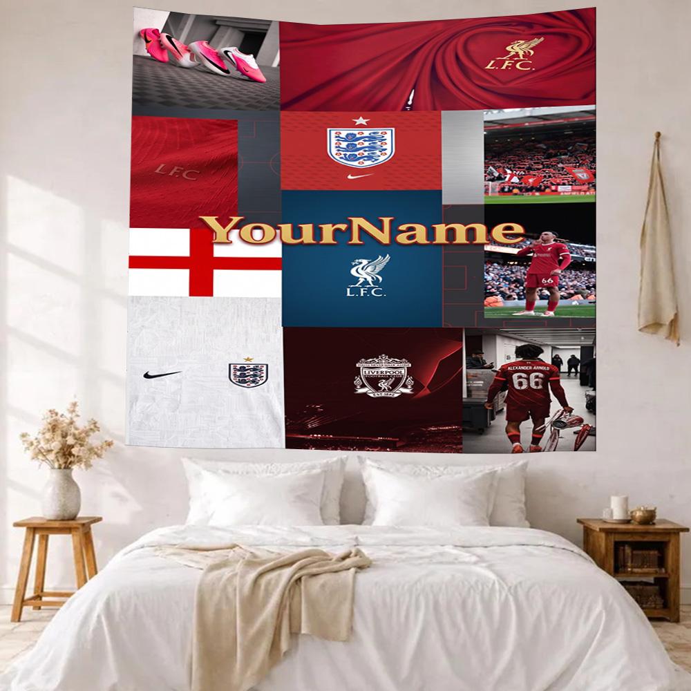 Liverpool Custom Your Name Wall Decor Tapestry Art For Pet Memorial Birthdaywedding Party Backdrop Family Gift