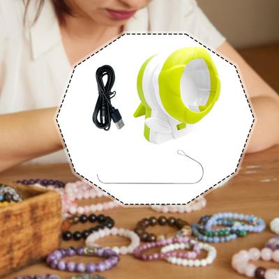 Clay Bead Beading Machine with Pin Accessories Funny Jewelry Making Electric for Waist