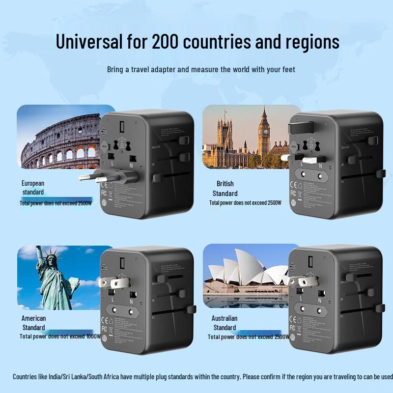 Philips Universal Travel Adapter with USB Charger