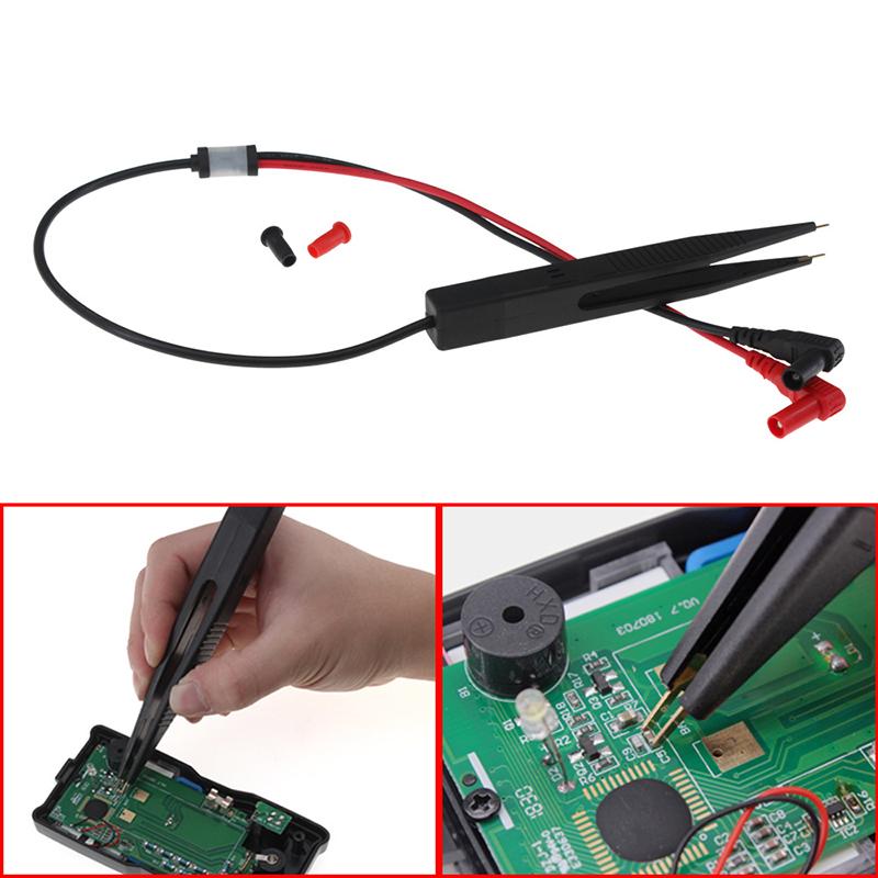 Klammer Teststift Smd Multimeter Sonde Pinzette Patch Für Kapazität Induktivität Widerstandsmessung Mehrfachverwendung Elektrowerkzeug