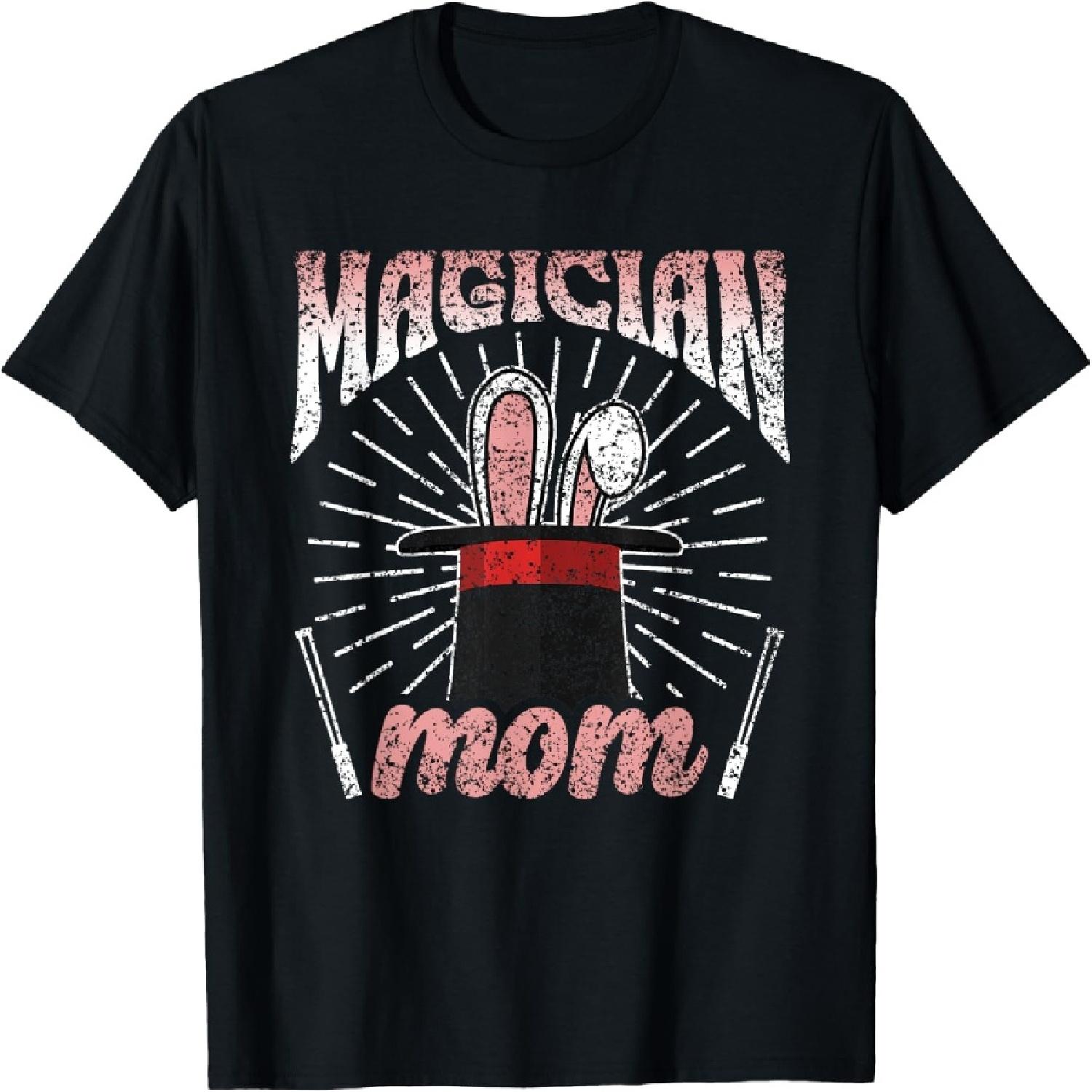 

Magician Mom Trick Sorcerer Magic Wizard Magician Mother T-Shirt XXXXXL чорний
